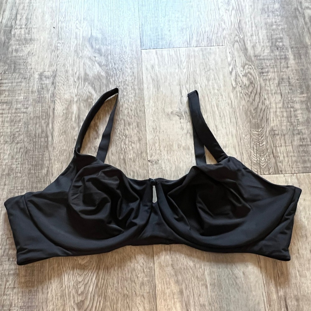 Cacique Black Multi-Way Strapless Convertible Underwire Bra 46DD